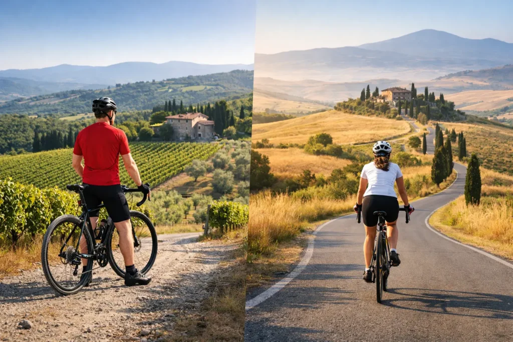 Chianti or Val d'Orcia Cycling: Which Fits You?