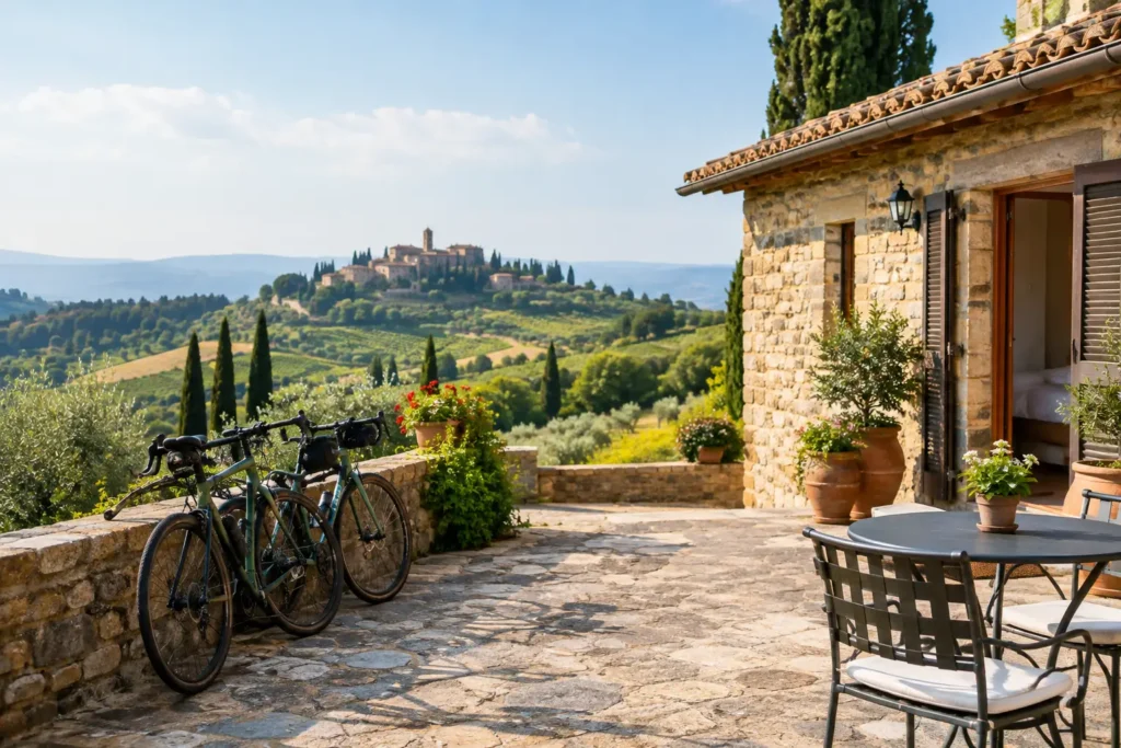 Where Do Bike Tours Stay? Tuscany Lodging